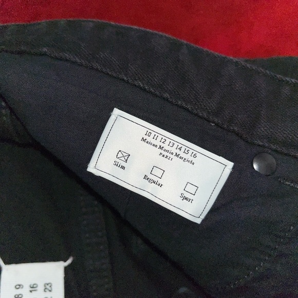 MAISON MARTIN MARGIELA black denim NWOT - Picture 4 of 5